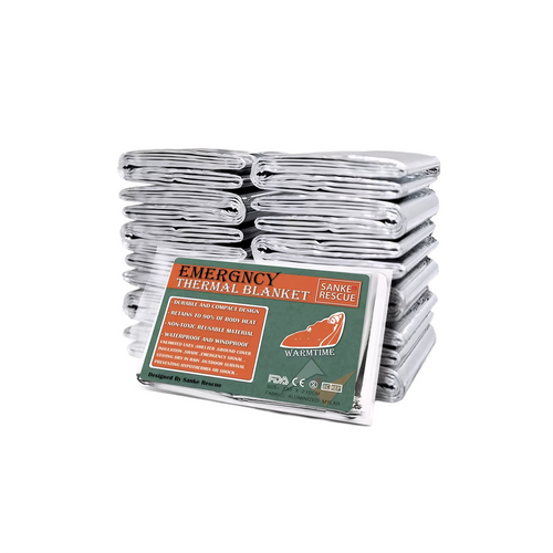 THERMO Emergency Mylar Blanket (4-Pack)