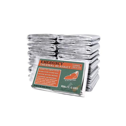THERMO Emergency Mylar Blanket (4-Pack)